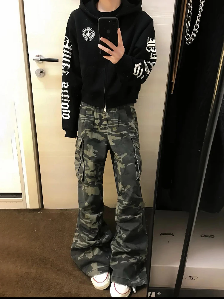 American Style Vintage Camouflage Work Pants Men's Loose Wide Leg Straight Cut Jeans Autumn High Street Logging Trousers
American Style Vintage Camouflage Work Pants Men's Loose Wide Leg Straight Cut Jeans Autumn High Street Logging Trousers