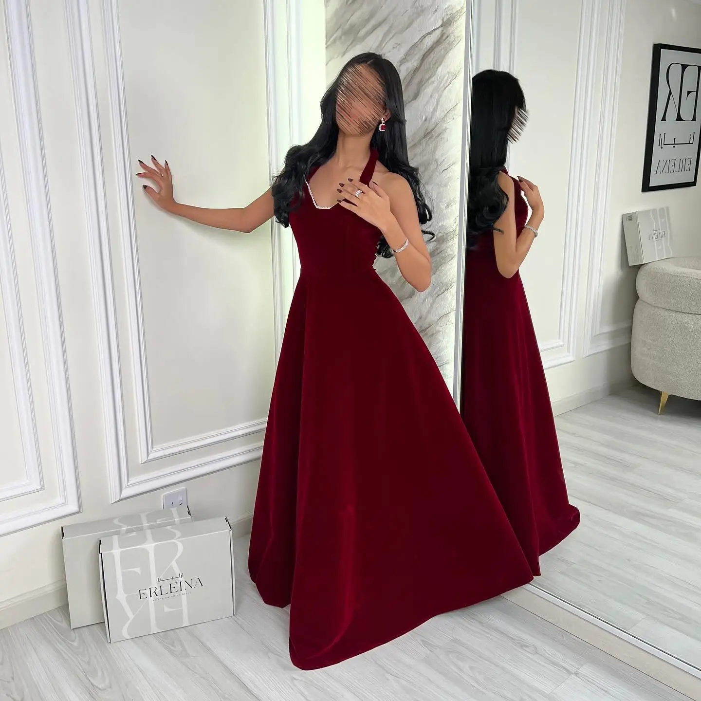 Customized Dark Red Velvet Sleeveless Prom Dresses V Neck Pleated Floor Length Back Zipper Party Dresses Evening Dresses
Customized Dark Red Velvet Sleeveless Prom Dresses V Neck Pleated Floor Length Back Zipper Party Dresses Evening Dresses