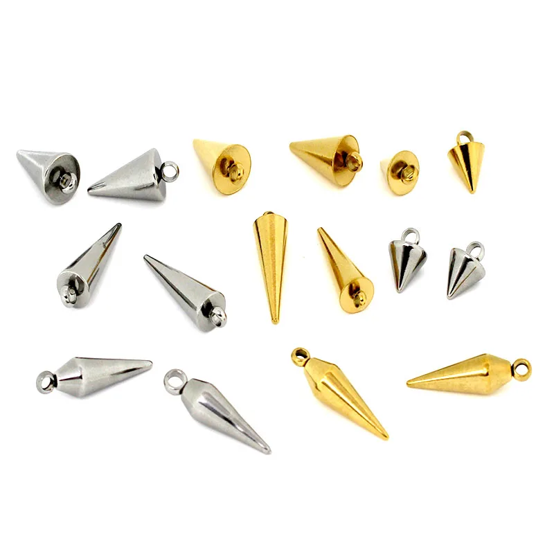 20Pcs/Lot Stainless Steel Metal Circular Cone Charms Pendants Necklace Earrings Accessories for DIY Jewelry Making Suppliers
20Pcs/Lot Stainless Steel Metal Circular Cone Charms Pendants Necklace Earrings Accessories for DIY Jewelry Making Suppliers