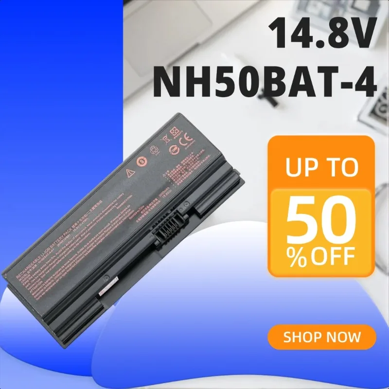 High Quality 14.8V NH50BAT-4 Battery for Clevo NH70RAQ NH55EDQ NH50RA NH55RCQ NH58RDQ NH58RCQ for Machenike T58 for Sager NP6875
High Quality 14.8V NH50BAT-4 Battery for Clevo NH70RAQ NH55EDQ NH50RA NH55RCQ NH58RDQ NH58RCQ for Machenike T58 for Sager NP6875
