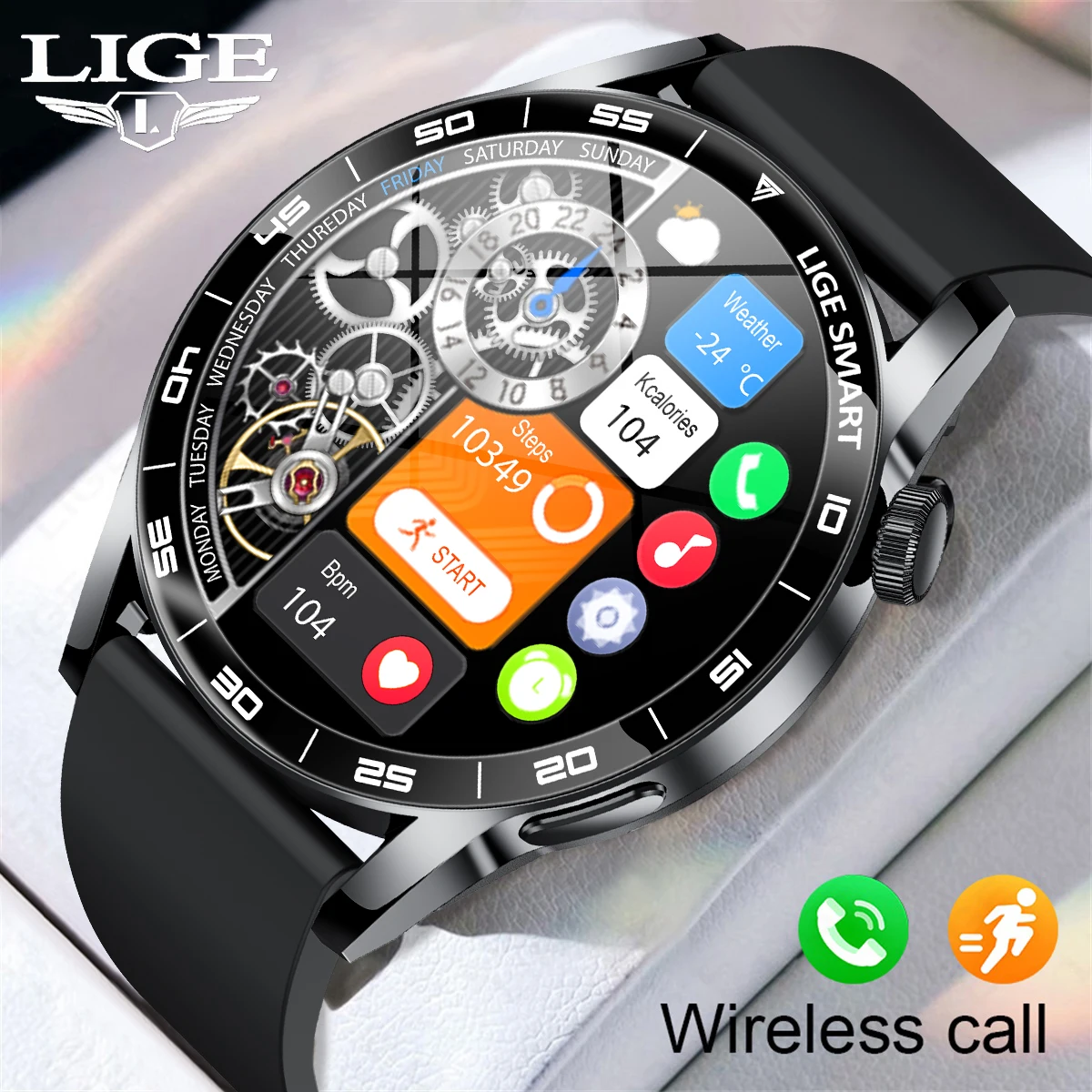 LIGE мужские умные часы 3ATM водонепроницаемые фитнес-спортивные мониторы сердечного ритма Bluetooth часы с вызовом голосовой помощник умные часы женские
LIGE мужские умные часы 3ATM водонепроницаемые фитнес-спортивные мониторы сердечного ритма Bluetooth часы с вызовом голосовой помощник умные часы женские