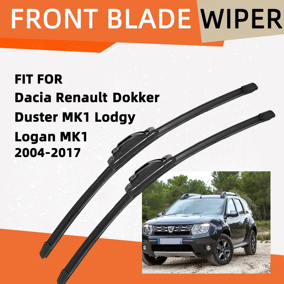 Double Rubber Car Wiper for Dacia Renault Dokker Duster MK1 Lodgy Logan MK1 Front Blade Brushes Accessorie Windscreen Wiper
Double Rubber Car Wiper for Dacia Renault Dokker Duster MK1 Lodgy Logan MK1 Front Blade Brushes Accessorie Windscreen Wiper