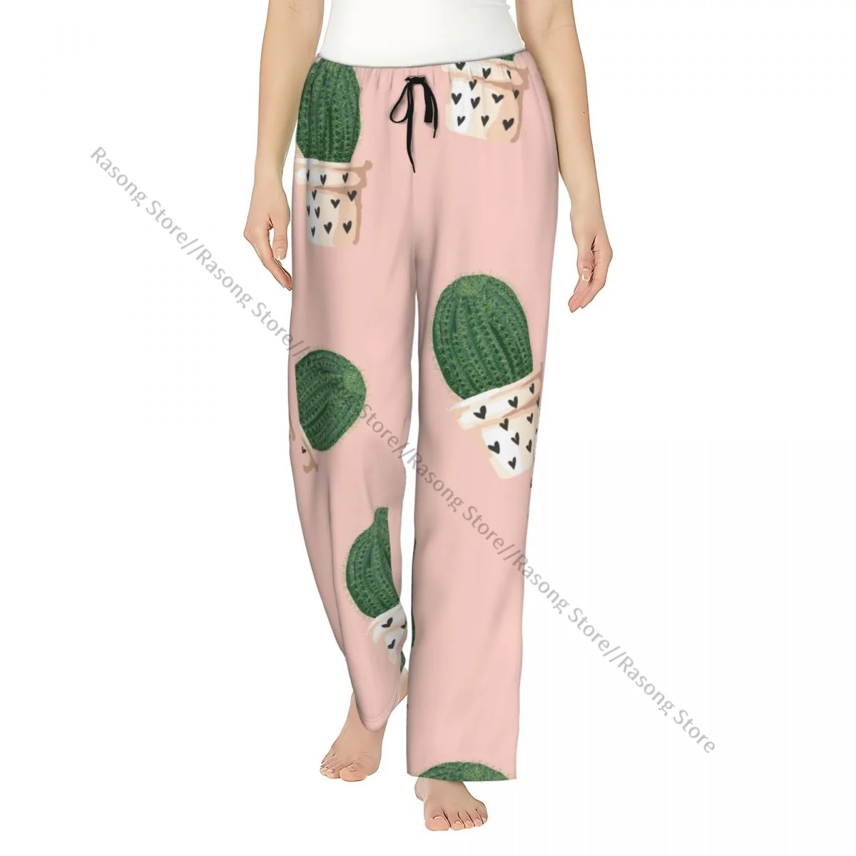 Cozy Flannel Pajama Pants for Women Cute Cactus With Hearts Sleep Bottoms Home Loungewear
Cozy Flannel Pajama Pants for Women Cute Cactus With Hearts Sleep Bottoms Home Loungewear
