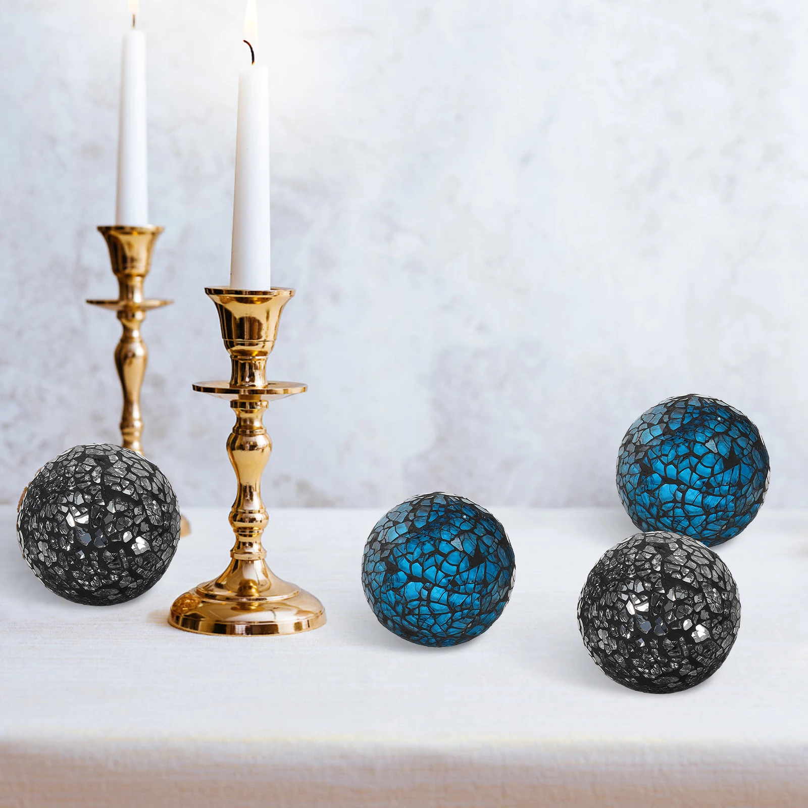 2pcs Mosaic Decorative Balls 3 1 Inch Golden Silver Glass Home Desktop naments Wedding Birthday Party DIY Decorations
2pcs Mosaic Decorative Balls 3 1 Inch Golden Silver Glass Home Desktop naments Wedding Birthday Party DIY Decorations