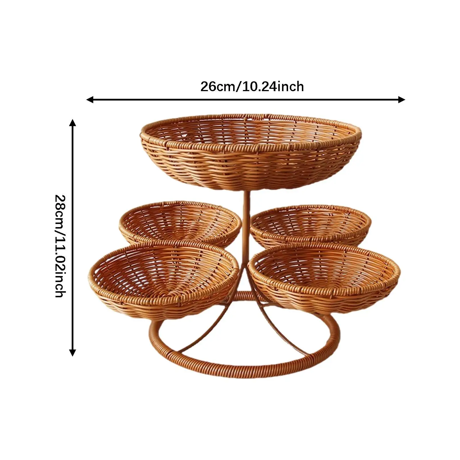 Fruit and Vegetable Storage Basket Handwoven Countertop Organizer Multi Layer Tray for Home Wedding Gifts
Fruit and Vegetable Storage Basket Handwoven Countertop Organizer Multi Layer Tray for Home Wedding Gifts