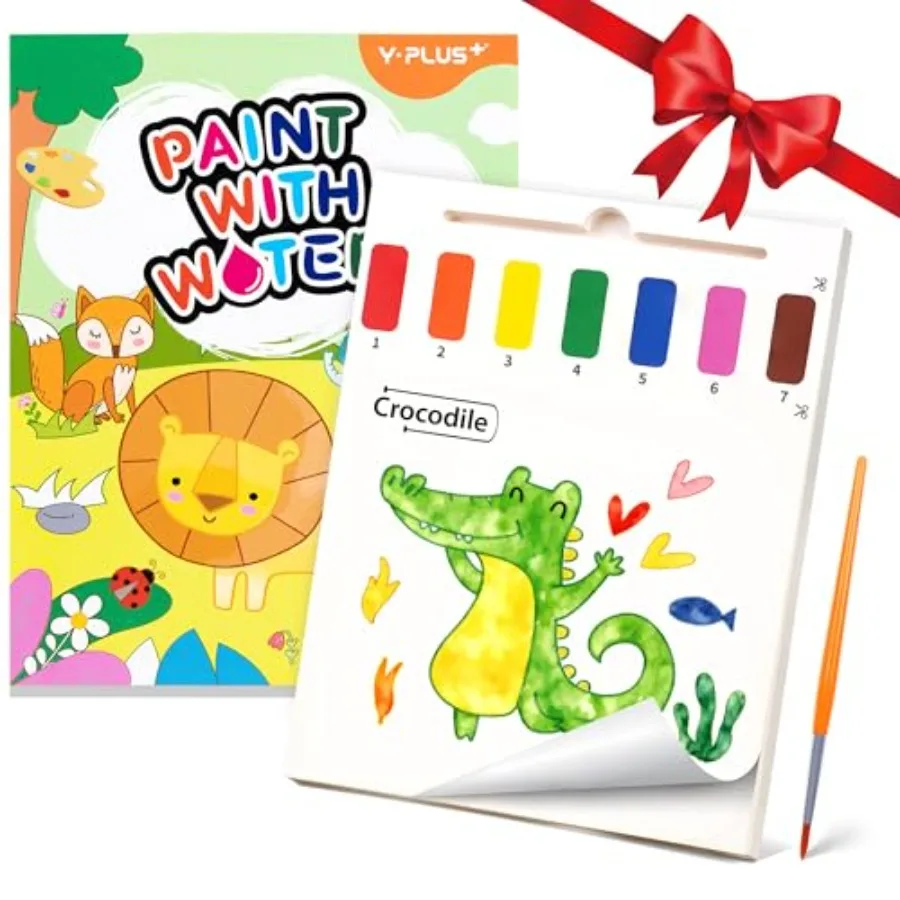 Paint with Water Books for Toddlers, Art Craft Toys Watercolor Painting Pape, Gift for Ages 1-3, 2-4, 4-6, Drawing with Brush
Paint with Water Books for Toddlers, Art Craft Toys Watercolor Painting Pape, Gift for Ages 1-3, 2-4, 4-6, Drawing with Brush