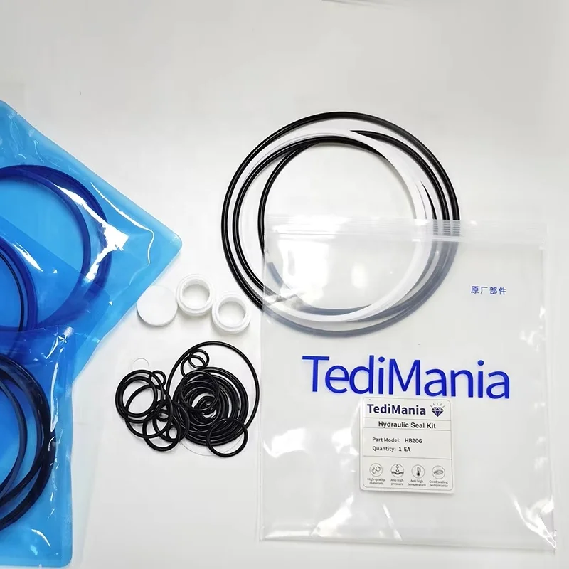 Excavator Seal Kit Hydraulic Rock Breaker Repair Hb20g Seal Kit For Cater pillar 320D Excavator Parts Bucket Cylinder Seal Kit
Excavator Seal Kit Hydraulic Rock Breaker Repair Hb20g Seal Kit For Cater pillar 320D Excavator Parts Bucket Cylinder Seal Kit