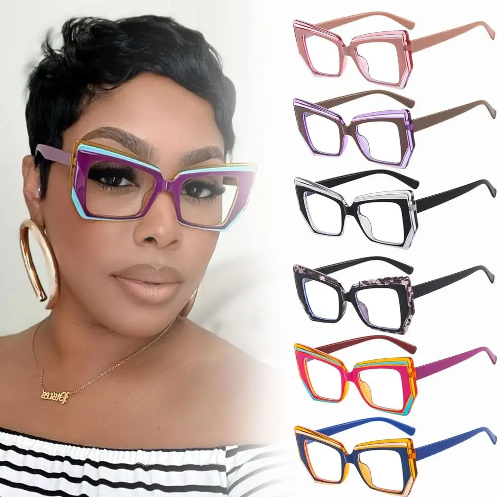 Fashion Contrast Color TR90 Eyeglasses Irregular Square Anti Blue Light Glasses Women Men Luxury Brand Designer Eyewear
Fashion Contrast Color TR90 Eyeglasses Irregular Square Anti Blue Light Glasses Women Men Luxury Brand Designer Eyewear
