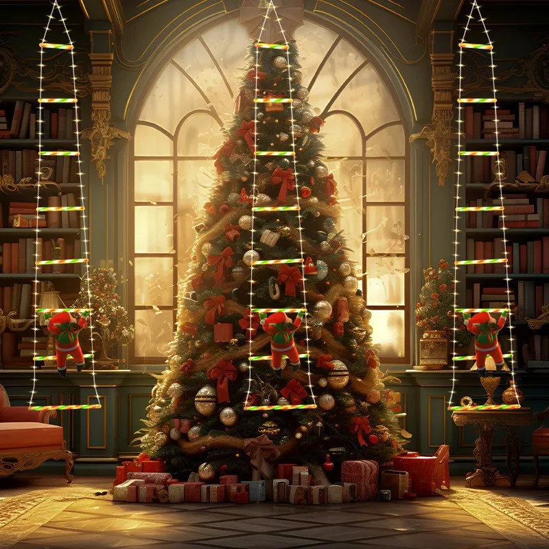 Christmas Decorative Lights Ladder Lights IP44 Protection Grade Christmas Tree Wall Waterproof Decorative Lights
Christmas Decorative Lights Ladder Lights IP44 Protection Grade Christmas Tree Wall Waterproof Decorative Lights