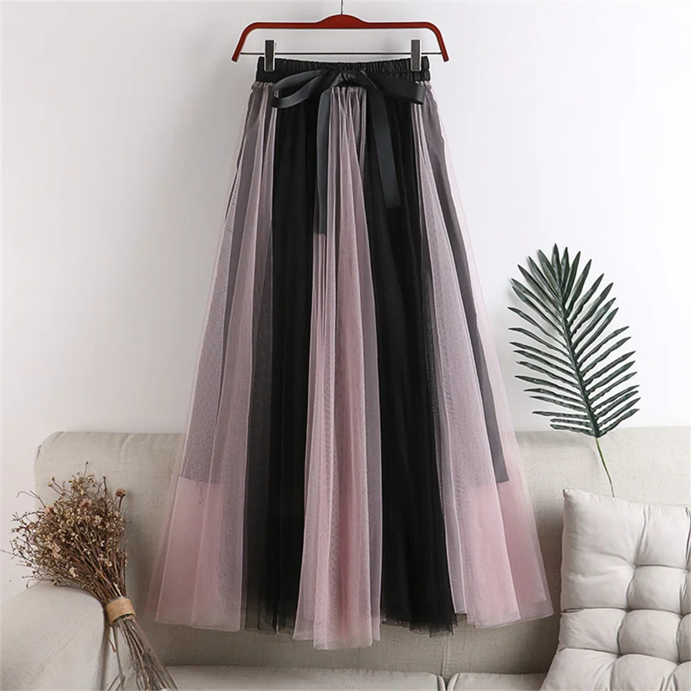 7 Colors Spring Summer Tulle Skirts Fashion Contrast Sweet All-match Patchwork Mesh Tutu Skirts For Women Korean Bow Skirts
7 Colors Spring Summer Tulle Skirts Fashion Contrast Sweet All-match Patchwork Mesh Tutu Skirts For Women Korean Bow Skirts