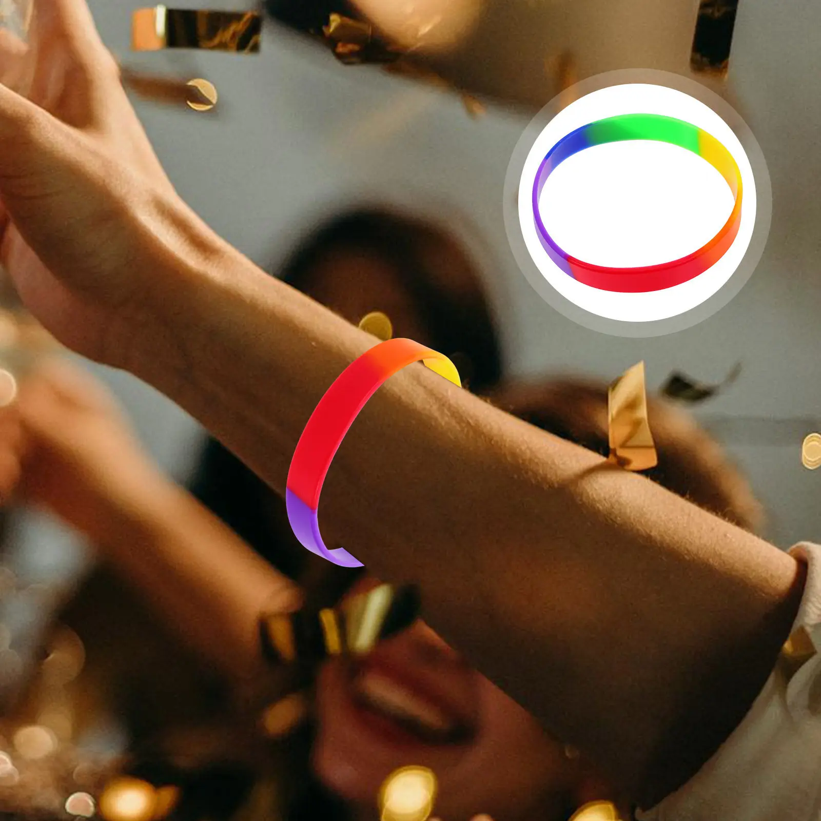 20Pcs Rainbow Silicone Wristbands Colorful Flexible Bracelets Pride Parade Party Supplies Support Pride Month Accessories
20Pcs Rainbow Silicone Wristbands Colorful Flexible Bracelets Pride Parade Party Supplies Support Pride Month Accessories