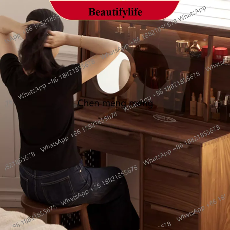 C178 Outlet Luxury Lights Vanity Tables Nordic Lock Simple Wood Makeup Desk Dresser Bedroom Girl Glass Coiffeuse De Chambre
C178 Outlet Luxury Lights Vanity Tables Nordic Lock Simple Wood Makeup Desk Dresser Bedroom Girl Glass Coiffeuse De Chambre
