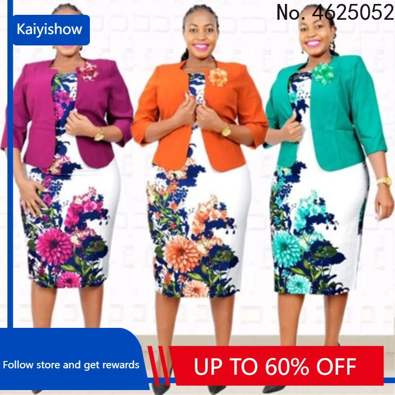 2 PCS Set Coat Dress African Office Lady Women Set Lace Hot Drilling Color Matching 3/4 Sleeve Two Piece Suit Jacket Dress CFA20
2 PCS Set Coat Dress African Office Lady Women Set Lace Hot Drilling Color Matching 3/4 Sleeve Two Piece Suit Jacket Dress CFA20