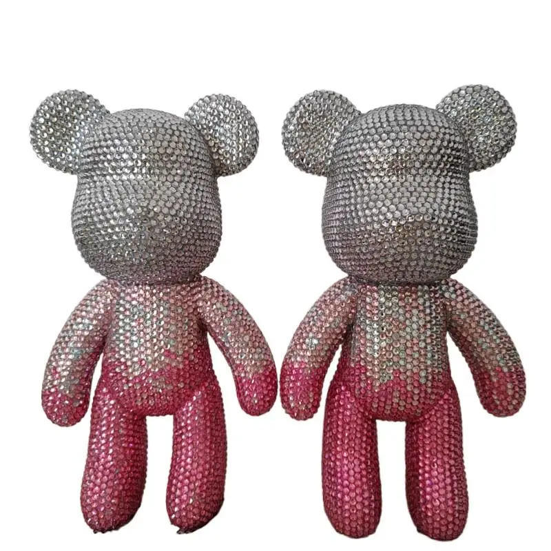 DIY Gradient Rhinestone Bear Statue Handmade Diamond Painting Doll Mosaic Cross Stitch Bling Shiny Toy Home Decorative Gift
DIY Gradient Rhinestone Bear Statue Handmade Diamond Painting Doll Mosaic Cross Stitch Bling Shiny Toy Home Decorative Gift