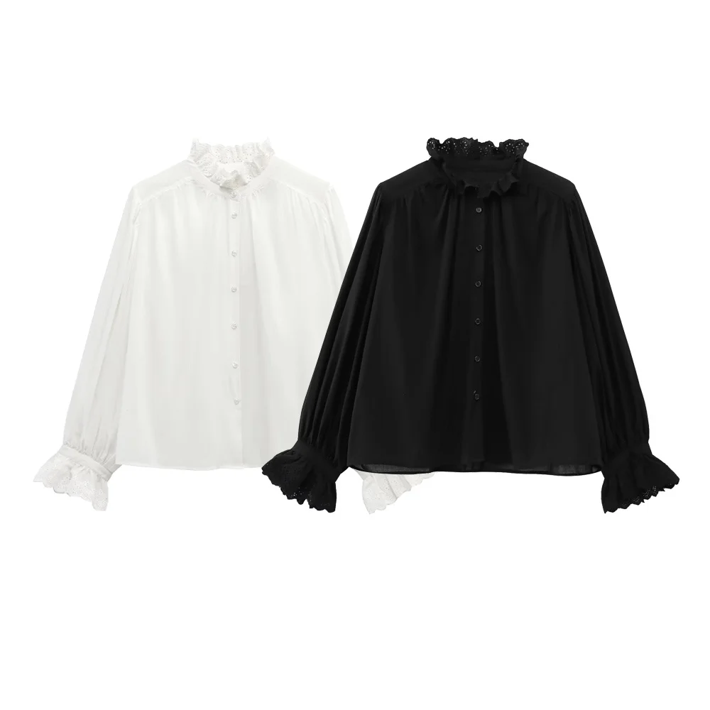 UNIZERA Women's Casual Breathable Hollow Embroidery Top Shirt Buckle Decoration Spring New Product Casual Women's Wear
UNIZERA Women's Casual Breathable Hollow Embroidery Top Shirt Buckle Decoration Spring New Product Casual Women's Wear