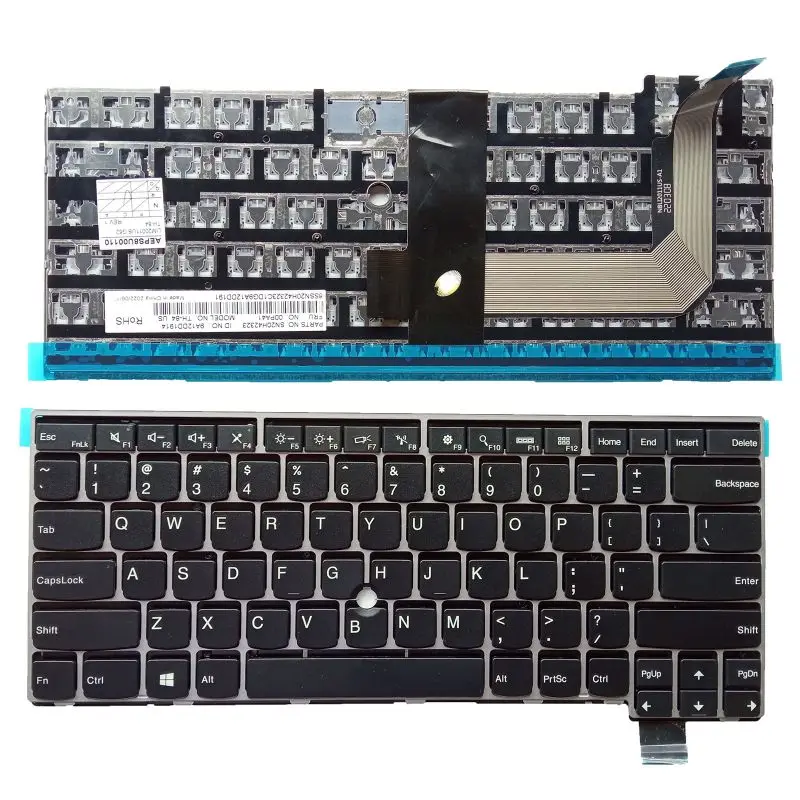 Replacement US Keyboard for lenovo IBM Thinkpad T460S T470S 01YR046 Silver Frame No Backlit No Point
Replacement US Keyboard for lenovo IBM Thinkpad T460S T470S 01YR046 Silver Frame No Backlit No Point