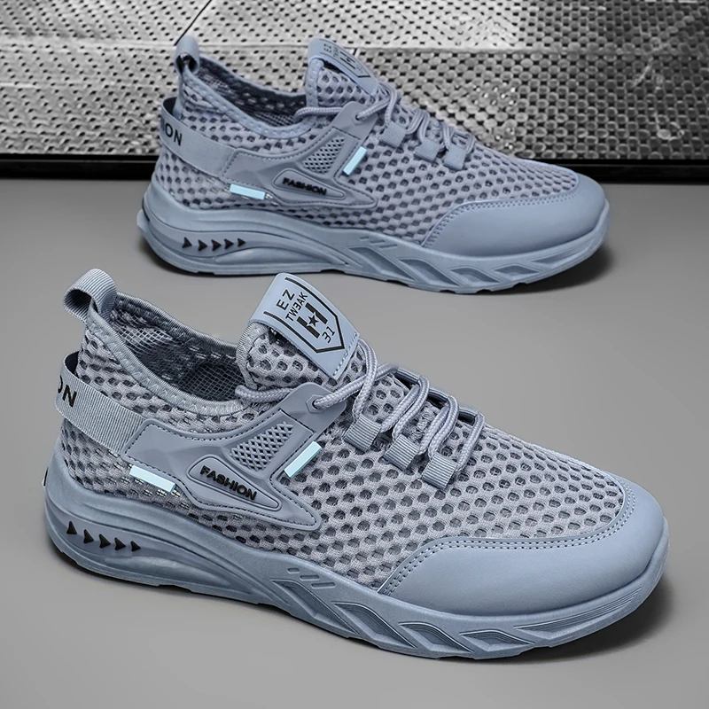 Summer Mesh Sneakers Male Lightweight Anti-Slip Men's Running Shoes Fashion Blue Low Cut Men Sports Shoes zapatillas de deporte
Summer Mesh Sneakers Male Lightweight Anti-Slip Men's Running Shoes Fashion Blue Low Cut Men Sports Shoes zapatillas de deporte