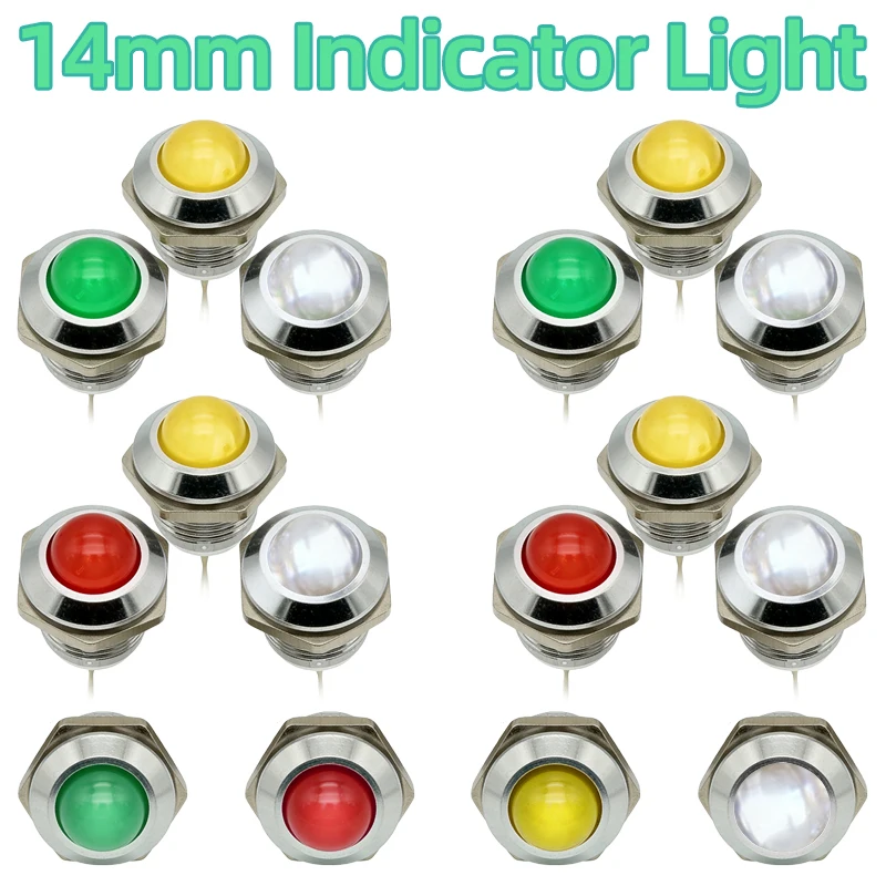 Круглый металлический индикатор-сигнализатор 14 мм, светодиодный сигнальный индикатор питания 3В 6В 12В 24В 220В
Круглый металлический индикатор-сигнализатор 14 мм, светодиодный сигнальный индикатор питания 3В 6В 12В 24В 220В