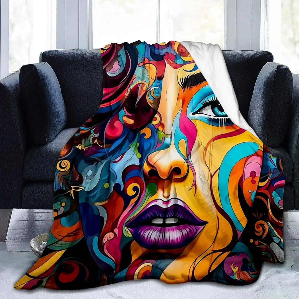 Colorful Abstract Face Soft Blanket - Perfect for Cozy Nights, Ideal Gift for Art Lovers and Home Decor Enthusiasts
Colorful Abstract Face Soft Blanket - Perfect for Cozy Nights, Ideal Gift for Art Lovers and Home Decor Enthusiasts
