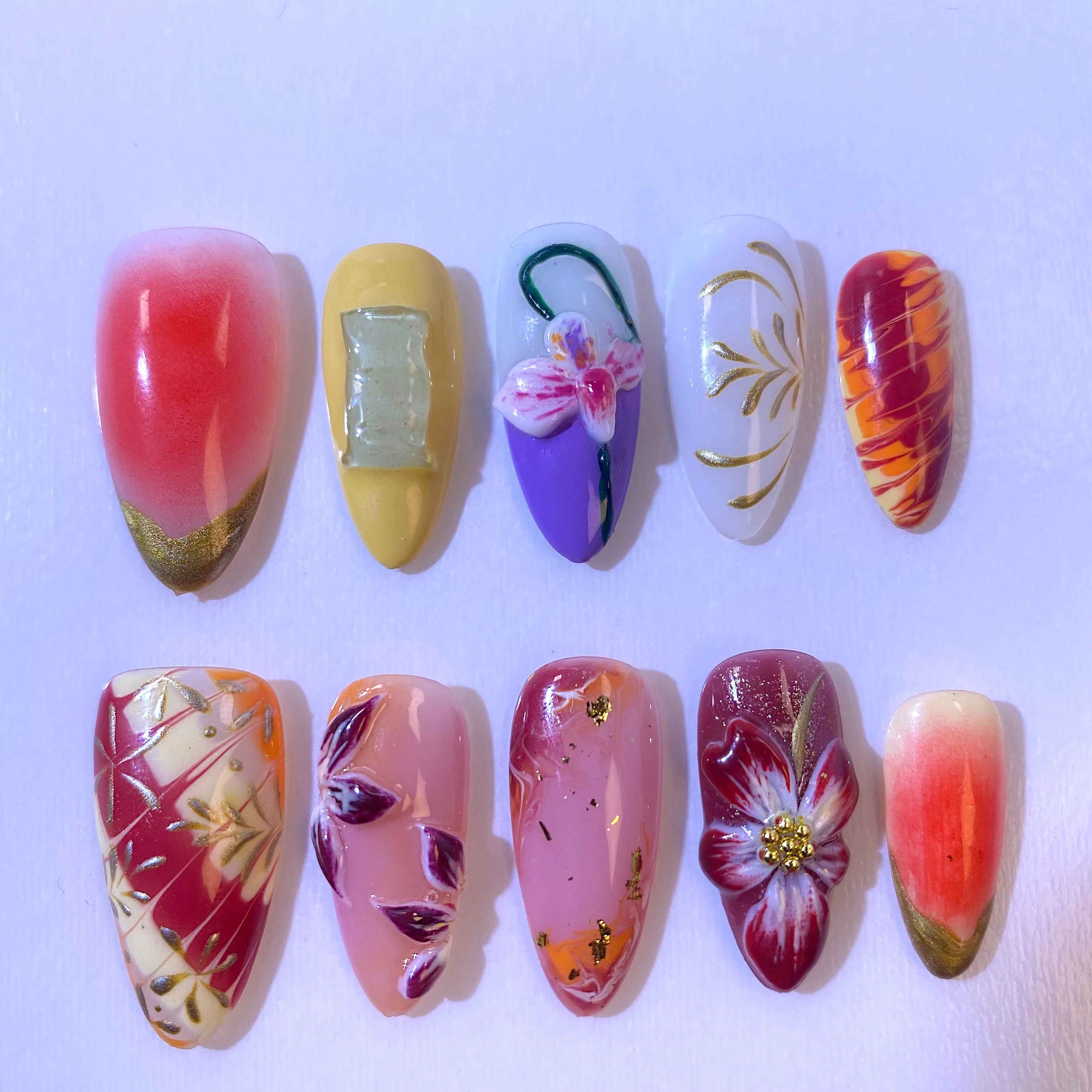 Press on Nails Handmade Set Fake Nail Tips Professional Gel Polish Artificial Nails for Easy Application And Long-lasting Wear
Press on Nails Handmade Set Fake Nail Tips Professional Gel Polish Artificial Nails for Easy Application And Long-lasting Wear