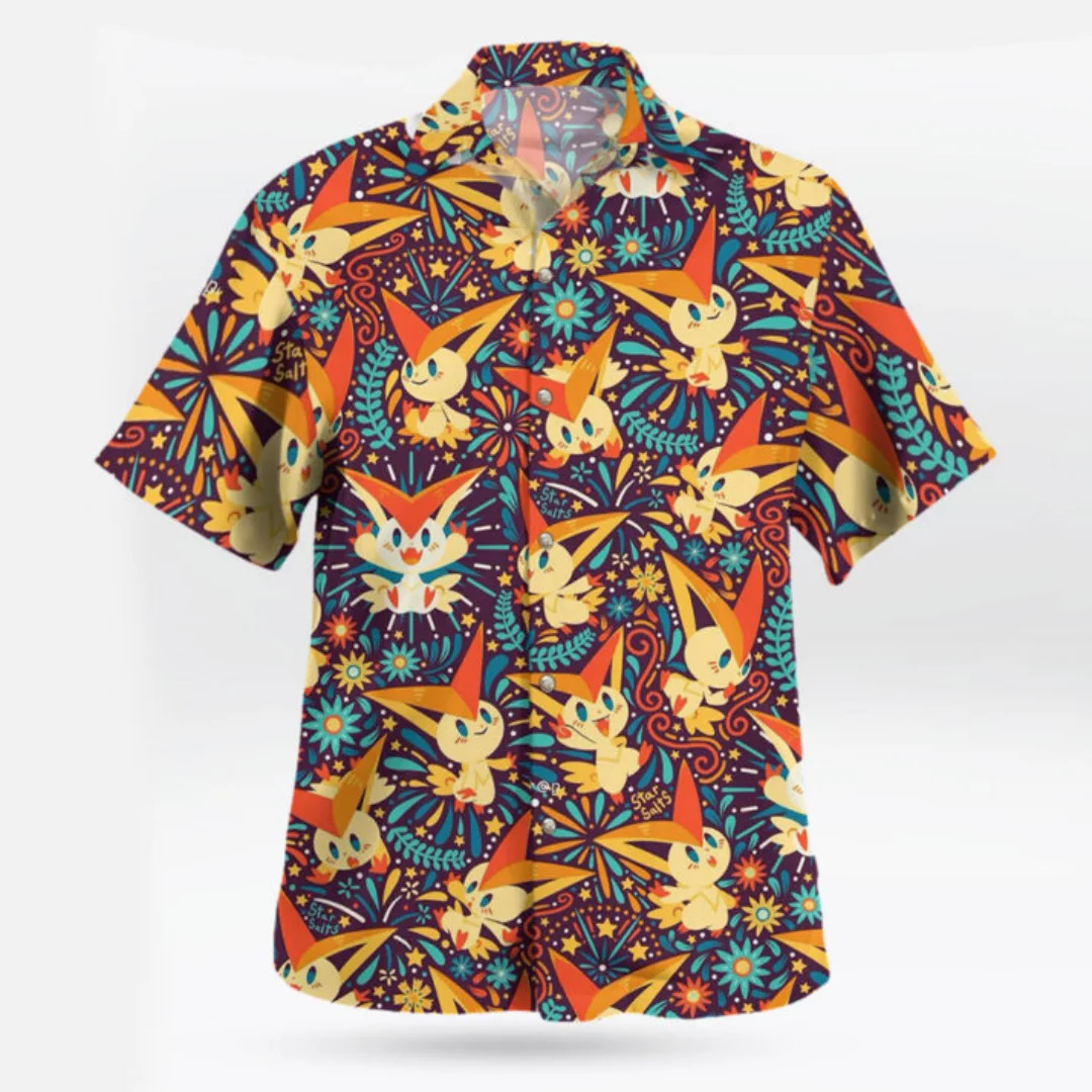 Pokemon Victini Hawaiian Shirt – Victory Vibes Tropical Style Summer Sports Leisure Men's T-Shirt Kid's Clothing Tee Woman
Pokemon Victini Hawaiian Shirt – Victory Vibes Tropical Style Summer Sports Leisure Men's T-Shirt Kid's Clothing Tee Woman