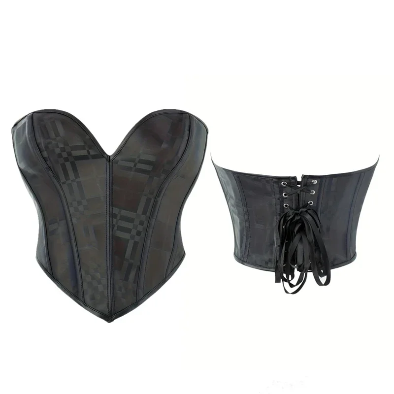 Sexy Women Corset Crop Tops Vintage Lace-up Overbust Corsets Gothic Short Torso Korsett Sleeveless Off Shoulder Bustier Cami
Sexy Women Corset Crop Tops Vintage Lace-up Overbust Corsets Gothic Short Torso Korsett Sleeveless Off Shoulder Bustier Cami