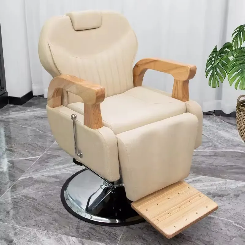 Modern Wooden Armrest Beauty Hair Salon Barber Chairs Swivel Leather Cutting Shaving Chairs for Men
Modern Wooden Armrest Beauty Hair Salon Barber Chairs Swivel Leather Cutting Shaving Chairs for Men