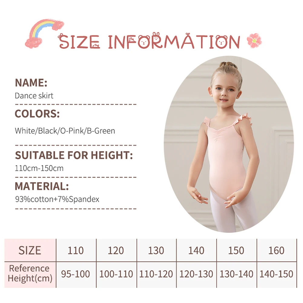 Girls Ballet Leotards Ruffle Strap Camisole Ballet Skirt For Kids Children Dance Skirt Gymnastics Dancewear Balleriana Clothes
Girls Ballet Leotards Ruffle Strap Camisole Ballet Skirt For Kids Children Dance Skirt Gymnastics Dancewear Balleriana Clothes
