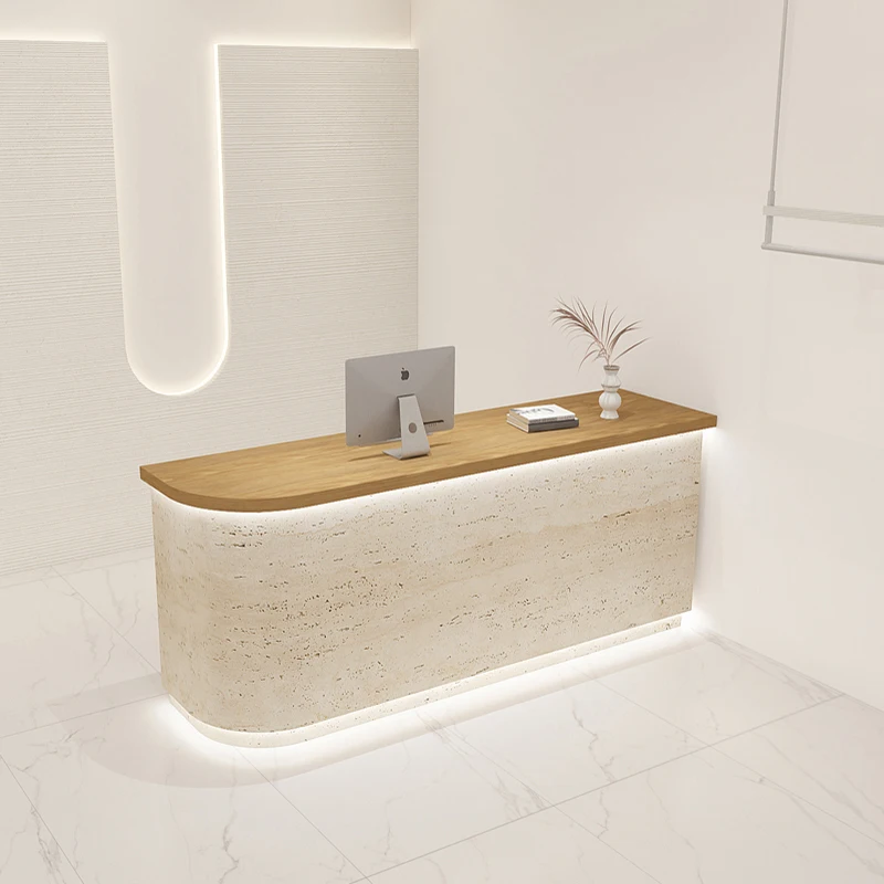 Front Desk Stands Reception Desks Wood Checkout Reception Display Reception Desks Led Lights Corner Mostrador Trendy Furniture
Front Desk Stands Reception Desks Wood Checkout Reception Display Reception Desks Led Lights Corner Mostrador Trendy Furniture