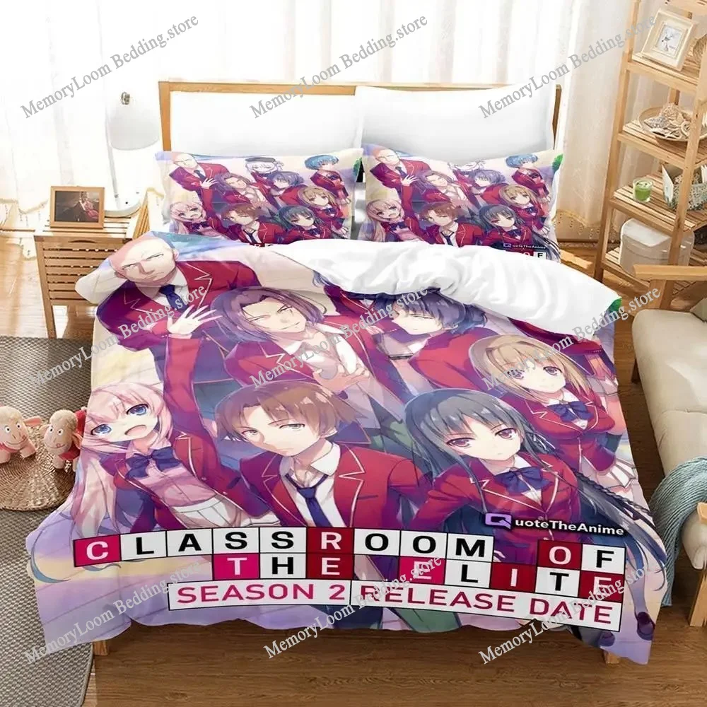 Classroom of The Elite Bedding Set Single Twin Full Queen King Size Bed Set Adult Kid Bedroom Duvet Cover Sets 3D Printing Anime
Classroom of The Elite Bedding Set Single Twin Full Queen King Size Bed Set Adult Kid Bedroom Duvet Cover Sets 3D Printing Anime