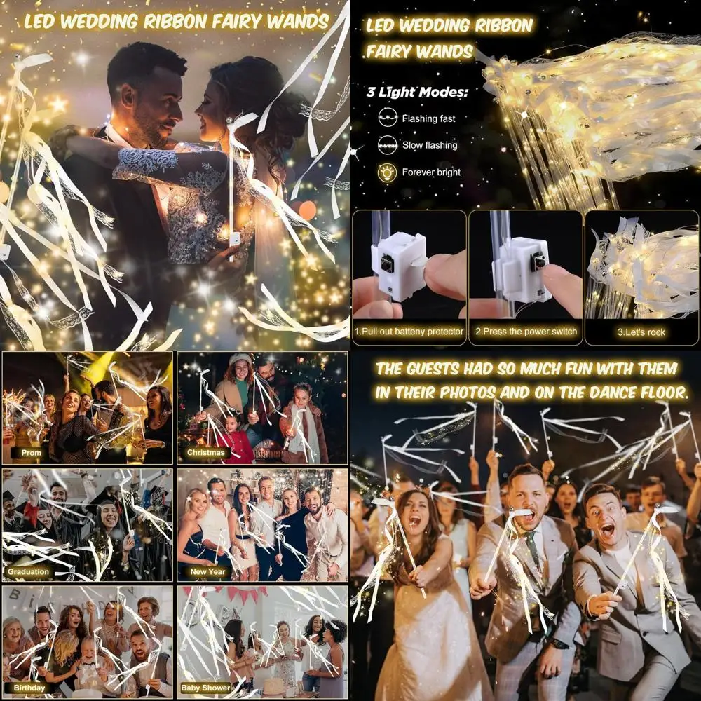 100 шт. светодиодных светящихся палочек с 3 разноцветными лентами для свадеб, мероприятий и торжеств
100 шт. светодиодных светящихся палочек с 3 разноцветными лентами для свадеб, мероприятий и торжеств