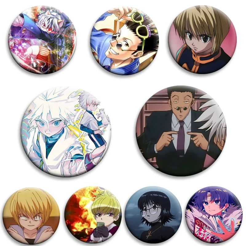 Hot Anime Hunter X Hunter Creative Brooch Funny Comics Figure Gon Killua Leorio Round Badge for Clothes Decor Fans Collect Gifts
Hot Anime Hunter X Hunter Creative Brooch Funny Comics Figure Gon Killua Leorio Round Badge for Clothes Decor Fans Collect Gifts