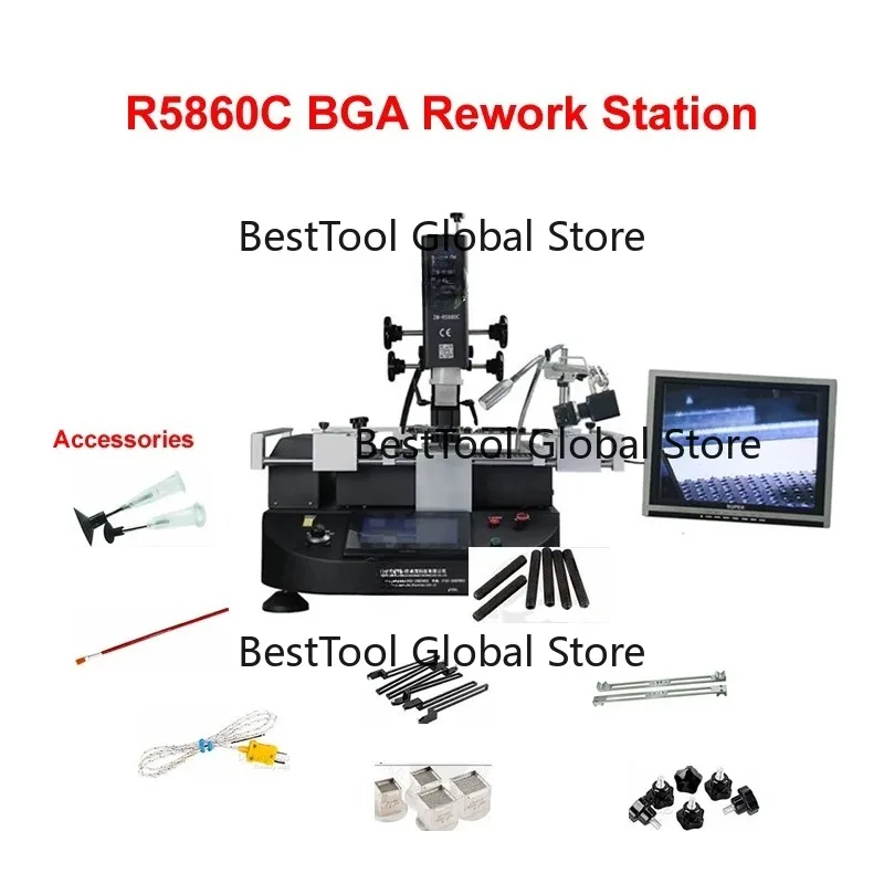 ZM-R5860 ZM-R5860C Станция для BGA-пайки с 3 зонами нагрева
ZM-R5860 ZM-R5860C Станция для BGA-пайки с 3 зонами нагрева