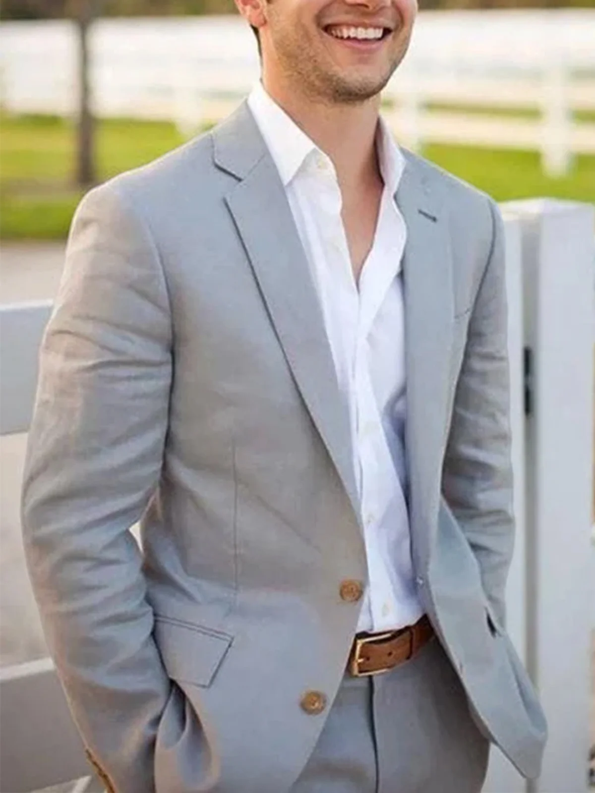 Linen Casual Suits for Men Slim Fit Fashion Trend Blazers with Pants Breathable Tuxedo Traje Lino Hombre Para Hombre Elegante
Linen Casual Suits for Men Slim Fit Fashion Trend Blazers with Pants Breathable Tuxedo Traje Lino Hombre Para Hombre Elegante