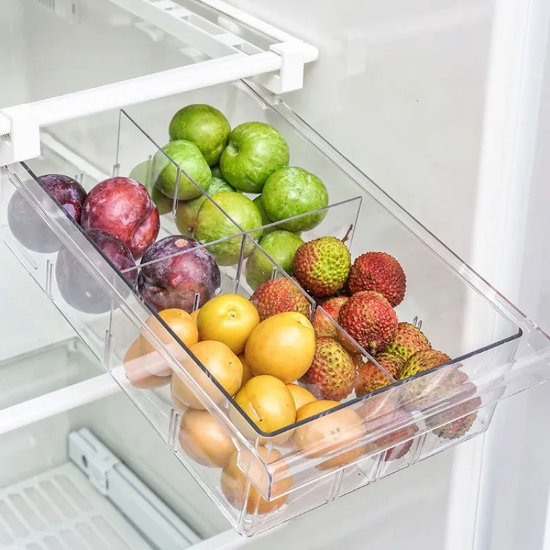 Refrigerator Fruit Food Eggs Storage Box Slide Under Shelf Drawer Type Plastic Clear Fridge Organizer Box Rack Holder Drawer
Refrigerator Fruit Food Eggs Storage Box Slide Under Shelf Drawer Type Plastic Clear Fridge Organizer Box Rack Holder Drawer