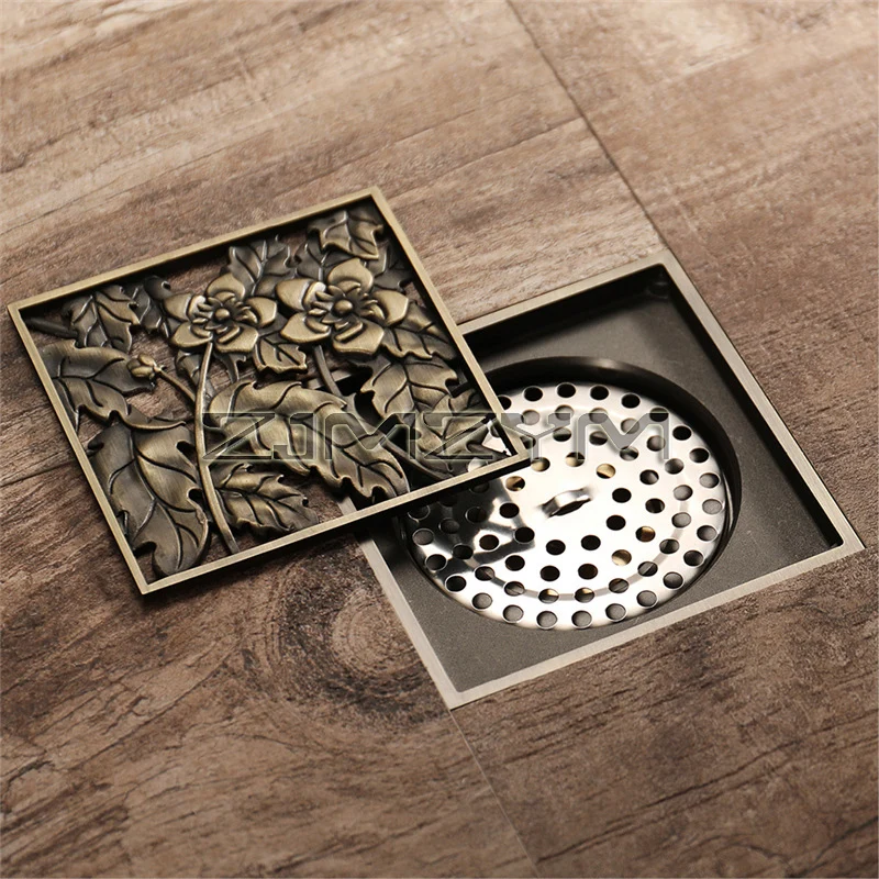 Bathroom Floor Drain Square 10cm Antique Bronze Shower Drain Floor Waste Grates Balcony Bathroom Anti Odor Drains
Bathroom Floor Drain Square 10cm Antique Bronze Shower Drain Floor Waste Grates Balcony Bathroom Anti Odor Drains