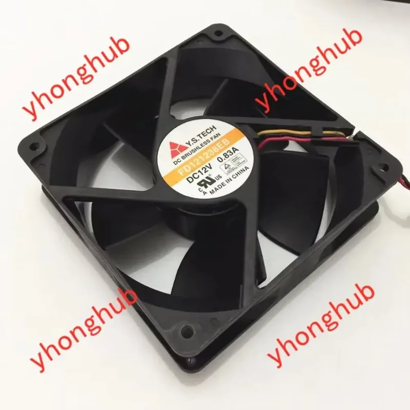 Вентилятор охлаждения Y.S.TECH FD121238EB DC 12V 0.83A 3-проводной 120x120x38мм
Вентилятор охлаждения Y.S.TECH FD121238EB DC 12V 0.83A 3-проводной 120x120x38мм