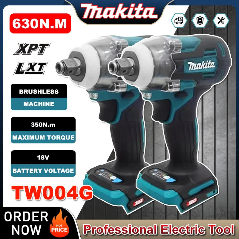Makita TW004G 630N.m Бесщеточная отвертка Аккумуляторная электрическая отвертка Перезаряжаемая дрель-шуруповерт для батареи 18 В
Makita TW004G 630N.m Бесщеточная отвертка Аккумуляторная электрическая отвертка Перезаряжаемая дрель-шуруповерт для батареи 18 В