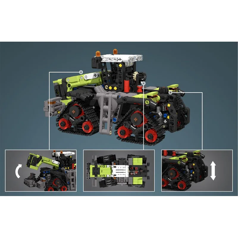 MOC-219585 Classic New Model Agricultural Tractor Building Blocks, 803 Parts, Boys' Children Birthday and New Year Toy Gift
MOC-219585 Classic New Model Agricultural Tractor Building Blocks, 803 Parts, Boys' Children Birthday and New Year Toy Gift