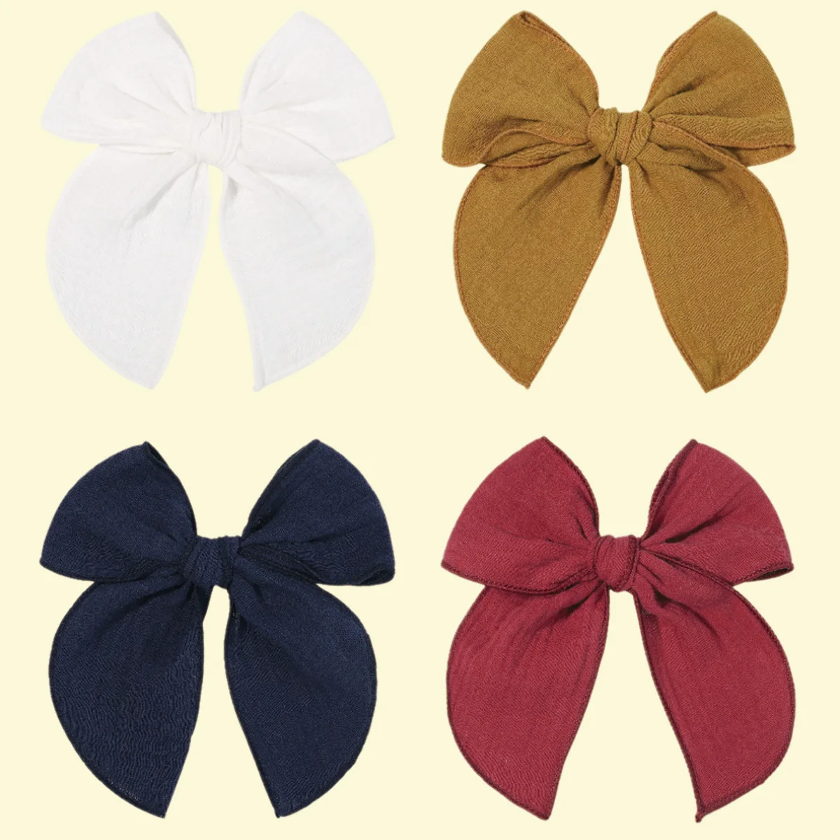 Solid Color Bow Tie Tailcoat Hair Clips for Women Sweet Daily Use Hair Accessory Spring Elegant Floral Fashion Hair Barrette
Solid Color Bow Tie Tailcoat Hair Clips for Women Sweet Daily Use Hair Accessory Spring Elegant Floral Fashion Hair Barrette