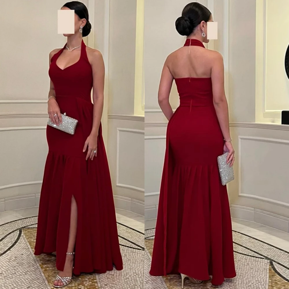 Customized Formal Jersey Halter Evening Dress Delicate Sleeveless Prom Dresses Formal Mermaid Sweep Train Special Occasion Gowns
Customized Formal Jersey Halter Evening Dress Delicate Sleeveless Prom Dresses Formal Mermaid Sweep Train Special Occasion Gowns