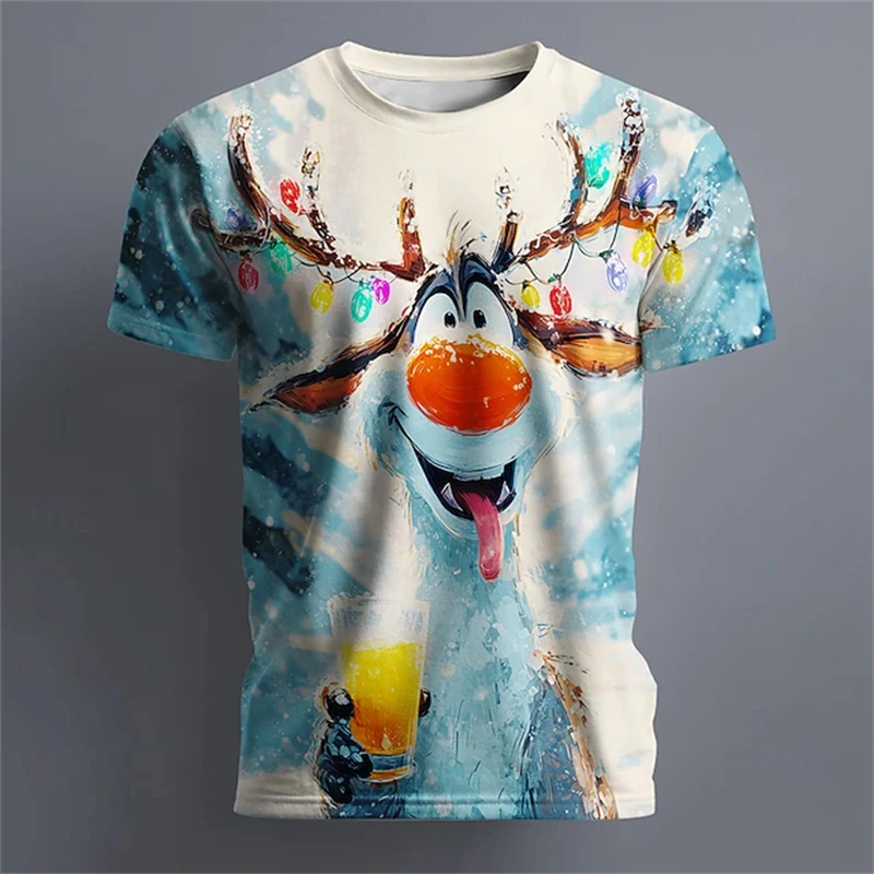 Santa Claus printed T-shirt for men, fun holiday party fashion clothing for women, Harajuku short sleeved top Y2k unisex T-shirt
Santa Claus printed T-shirt for men, fun holiday party fashion clothing for women, Harajuku short sleeved top Y2k unisex T-shirt