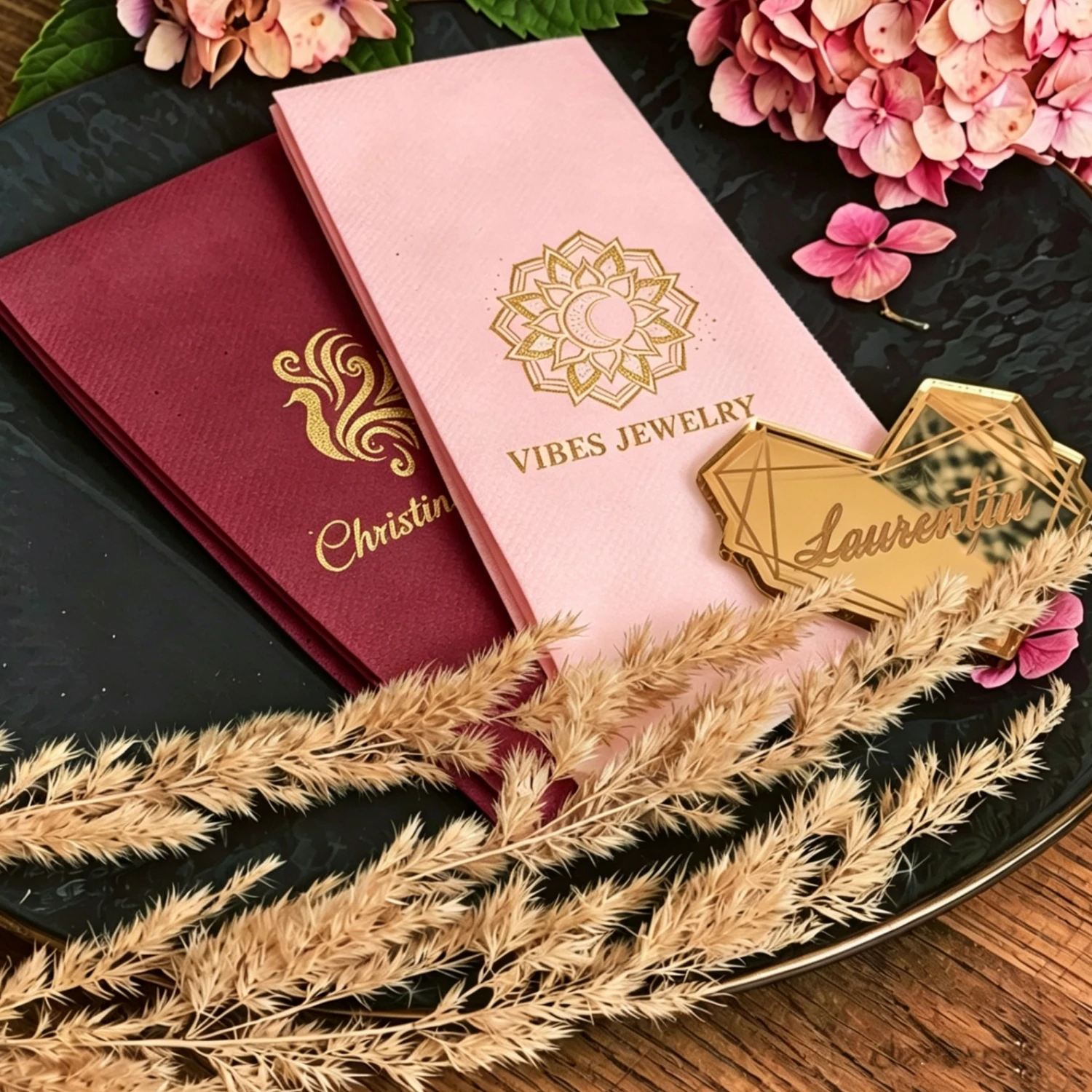 Sheepsew Disposable Wedding Napkins 100pcs Gold Foil Printed Linen Like Personalized
Sheepsew Disposable Wedding Napkins 100pcs Gold Foil Printed Linen Like Personalized