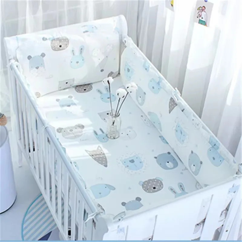 Small Fresh Style Cute Printed Pattern Crib Bumper Boys and Girls Universal Bedding Set Children's Soft Pillowcase Bed Sheet
Small Fresh Style Cute Printed Pattern Crib Bumper Boys and Girls Universal Bedding Set Children's Soft Pillowcase Bed Sheet