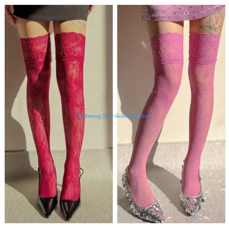 573B Women Hollowed Flower Patterned Mesh Over Knee Long Socks Full Lace Thigh High Boot Stockings Lingerie Hosiery
573B Women Hollowed Flower Patterned Mesh Over Knee Long Socks Full Lace Thigh High Boot Stockings Lingerie Hosiery