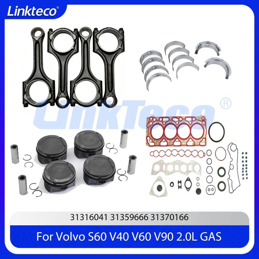 4pcs Engine Repair Full Gasket Connecting Rod Set Fit 2.0 T L B4204T11 For Volvo S60 V40 V60 V90 C30 C70 S40 2.0L 2.0T B4204T
4pcs Engine Repair Full Gasket Connecting Rod Set Fit 2.0 T L B4204T11 For Volvo S60 V40 V60 V90 C30 C70 S40 2.0L 2.0T B4204T