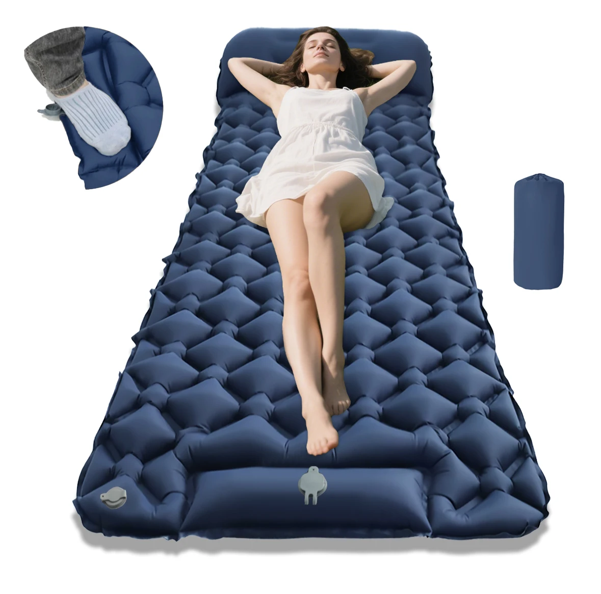New Single Inflatable Mattress - Connectable, Lightweight & Portable for Camping, Travel, Home Use - Fast Shipping!
New Single Inflatable Mattress - Connectable, Lightweight & Portable for Camping, Travel, Home Use - Fast Shipping!
