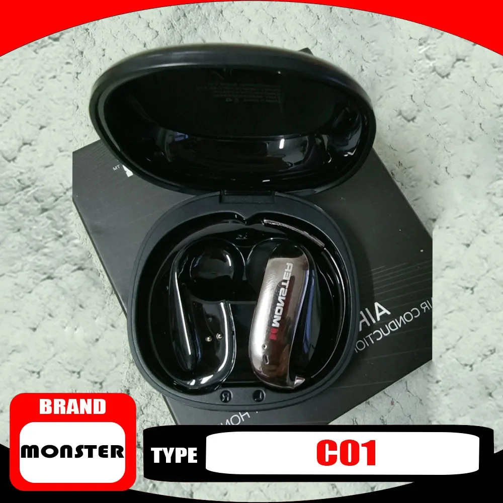 MONSTER C01 Earphone Bluetooth Noise Canceling Waterproof Ows Earhook Headphones Lightweight Wireless Headphones Sensitive
MONSTER C01 Earphone Bluetooth Noise Canceling Waterproof Ows Earhook Headphones Lightweight Wireless Headphones Sensitive