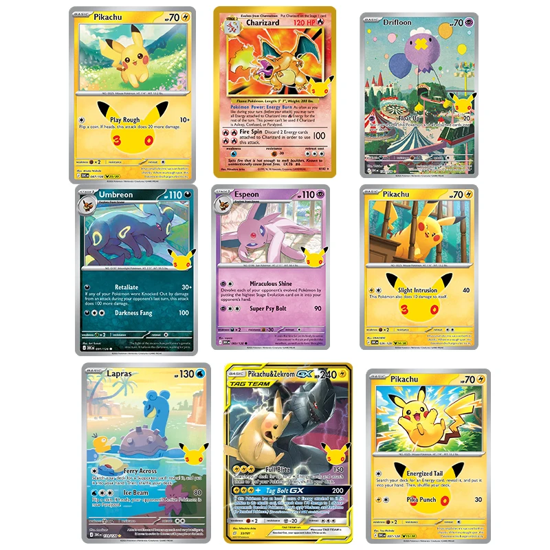 Diy Pokemon Ptcg Pikachu Charizard ZekromL Umbreon Espeon 30th Print Card Classic Game Anime Collection
Diy Pokemon Ptcg Pikachu Charizard ZekromL Umbreon Espeon 30th Print Card Classic Game Anime Collection