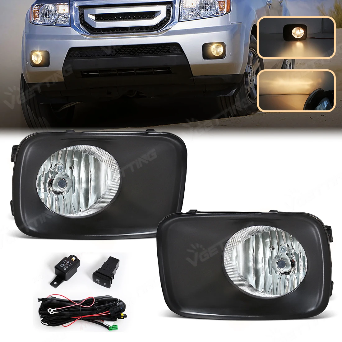 Противотуманные фары для Honda Pilot 2009 2010 2011, автомобильные противотуманные фары, галогенный передний бампер, дневные фары DRL, дневные ходовые огни, автомобильные аксессуары
Противотуманные фары для Honda Pilot 2009 2010 2011, автомобильные противотуманные фары, галогенный передний бампер, дневные фары DRL, дневные ходовые огни, автомобильные аксессуары